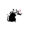 Banksy Rat roller blinds