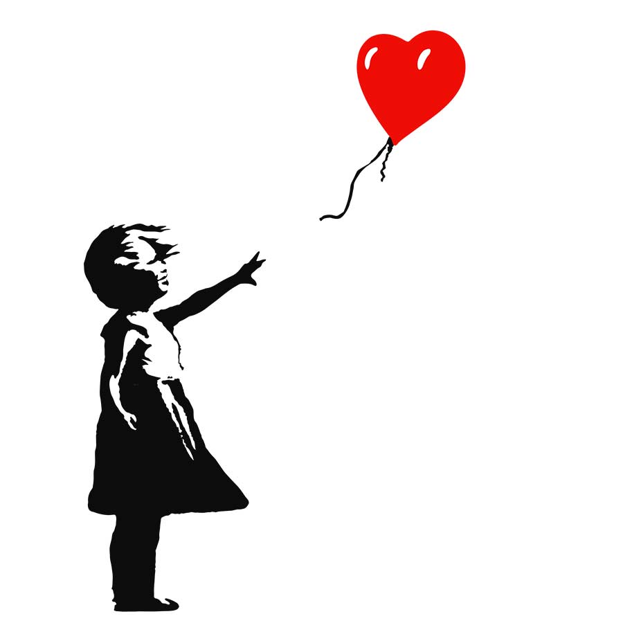 Banksy Girl with Red Balloon | Bolton Blinds