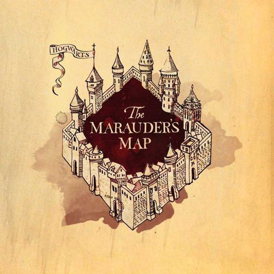 Harry Potter Marauder's Map Roller Blind