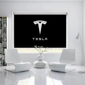 Tesla Logo Roller Blind