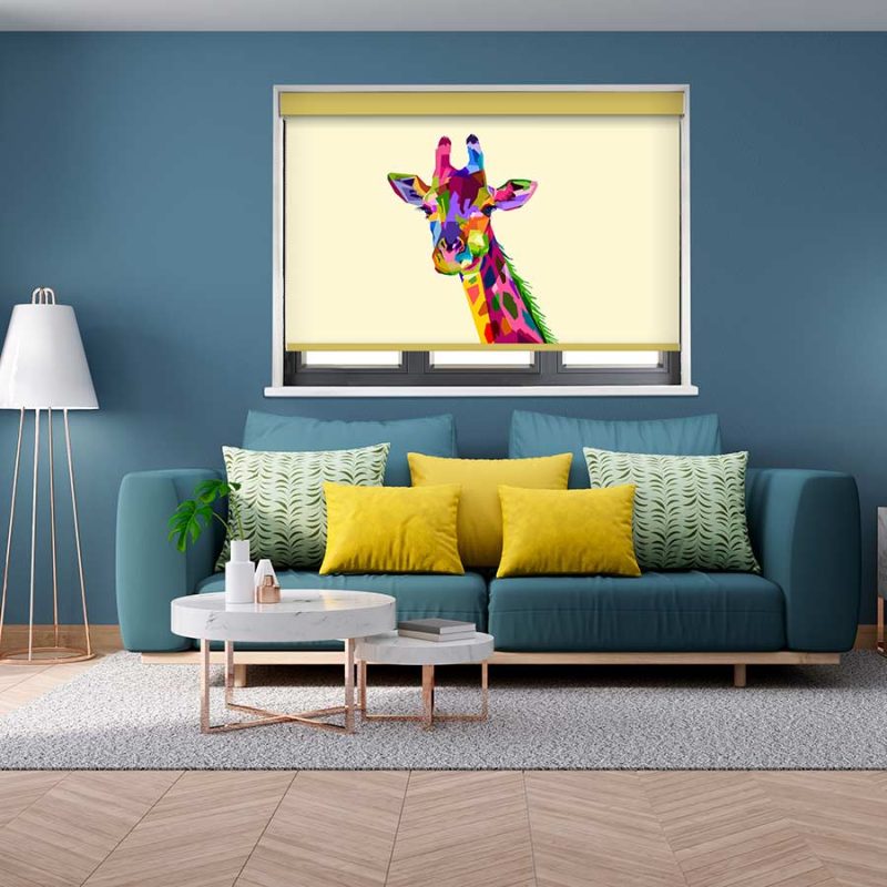 Giraffe Pop Art Roller Blind Bolton Blinds