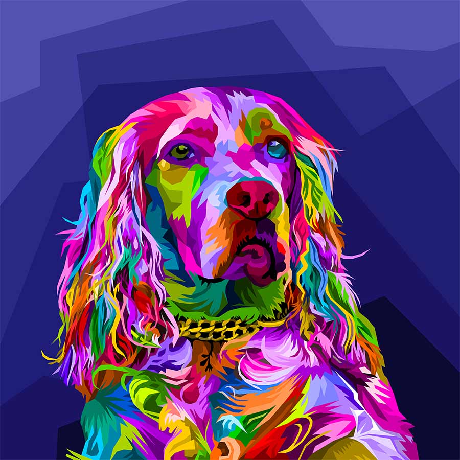 Dog 1 Pop Art Roller Blind Icon