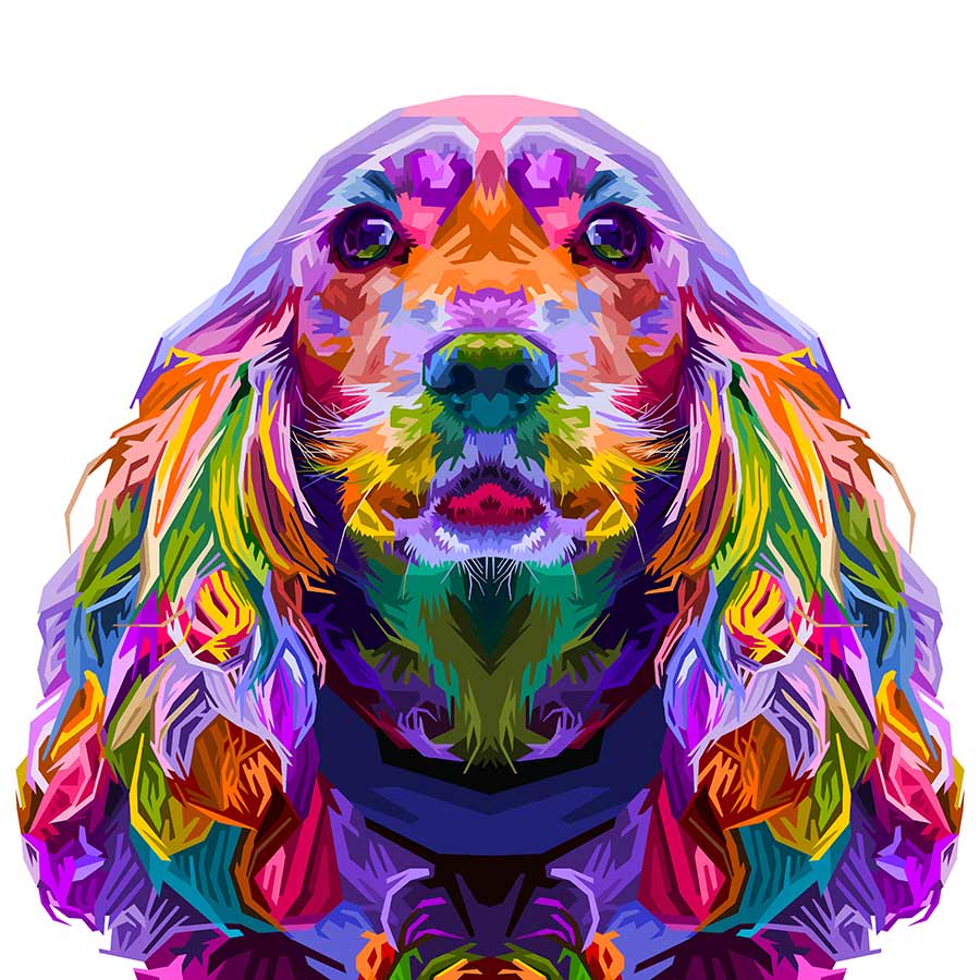 Dog 2 Pop Art Roller Blind Icon